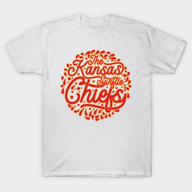 The Kansas Swiftie Chiefs v7 T-Shirt by Emma